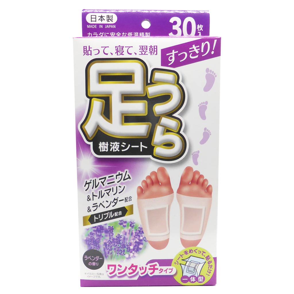 Refreshing Foot Sap Lavender Made In 30 Sheets T.H.T. Sheets, One-Touch Type, Scent, Japan,