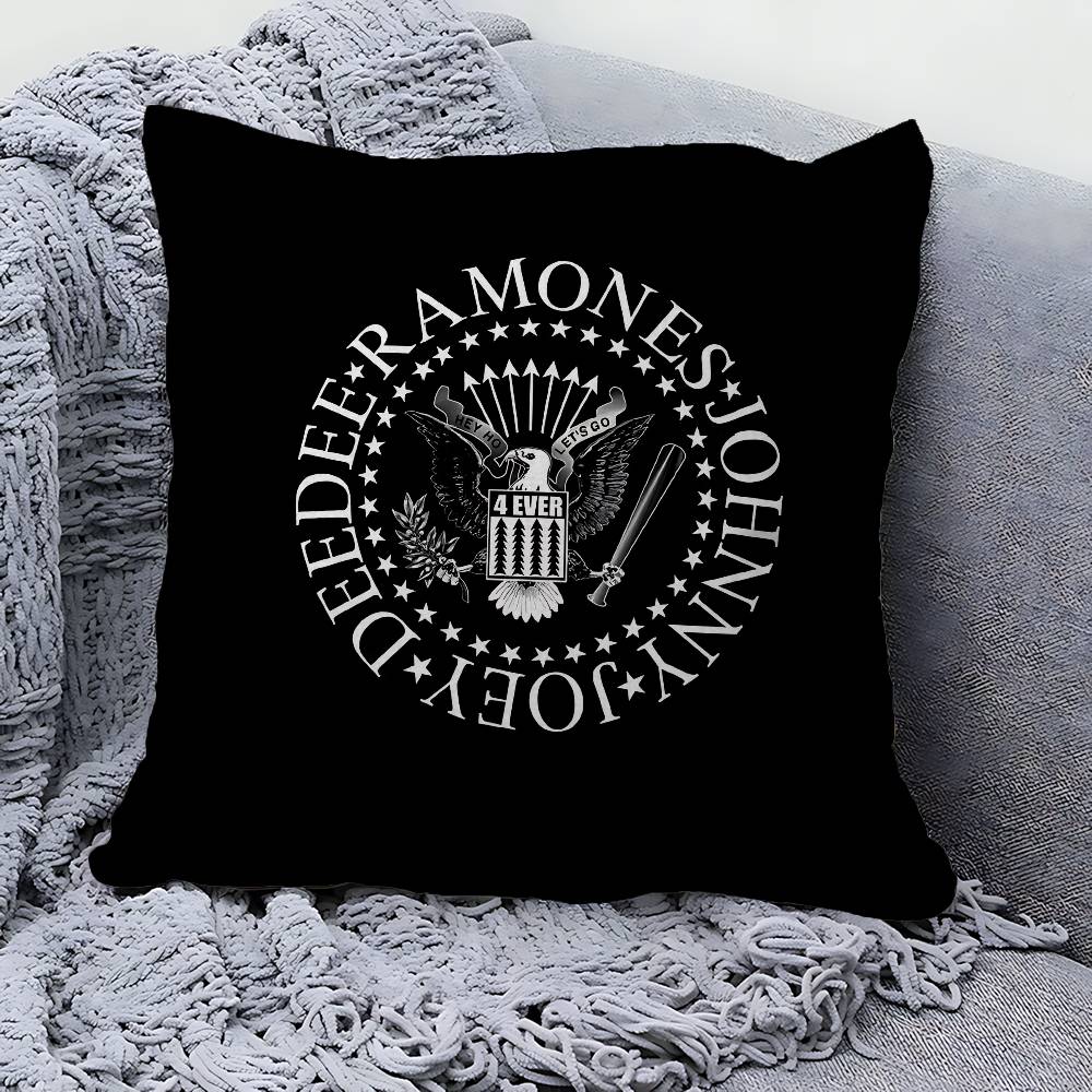 R-Ramones Band Pillow Cover For Bedroom Room And Living Room Sofa Decorative Cushion Cover