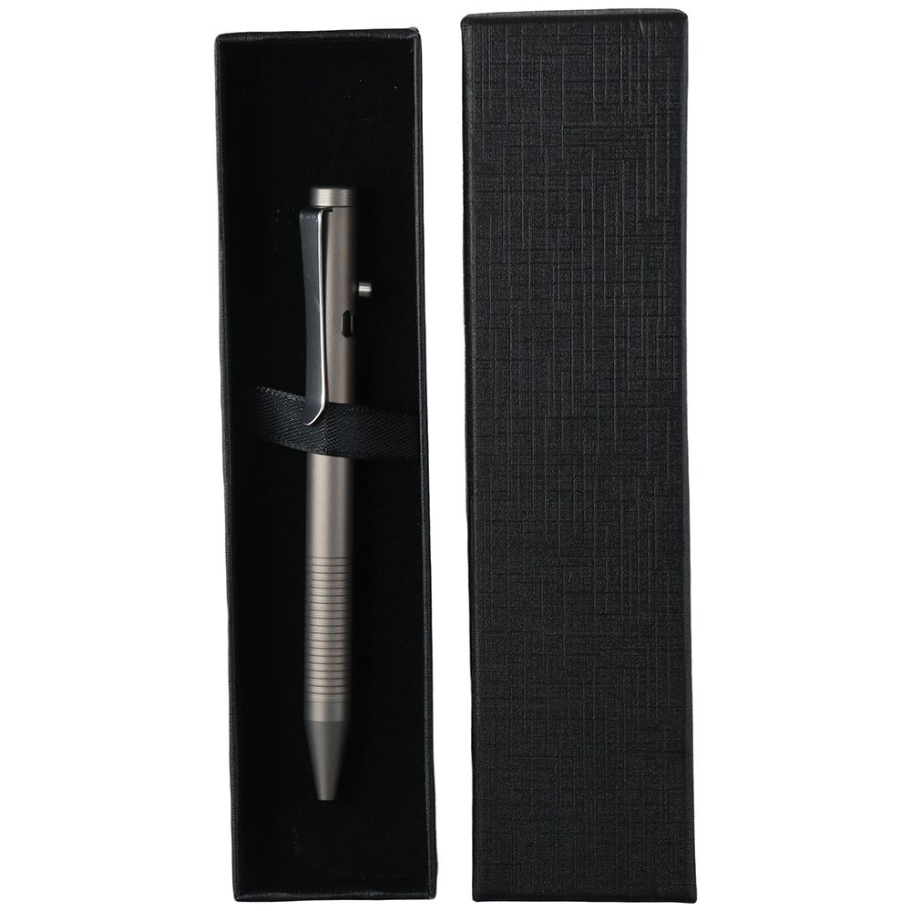Titanium Alloy Bolt Action Pen Ballpoint Pen Easy Carry Daily Writing Use Pen Refillable Retractable Ballpoint Pens Supplies