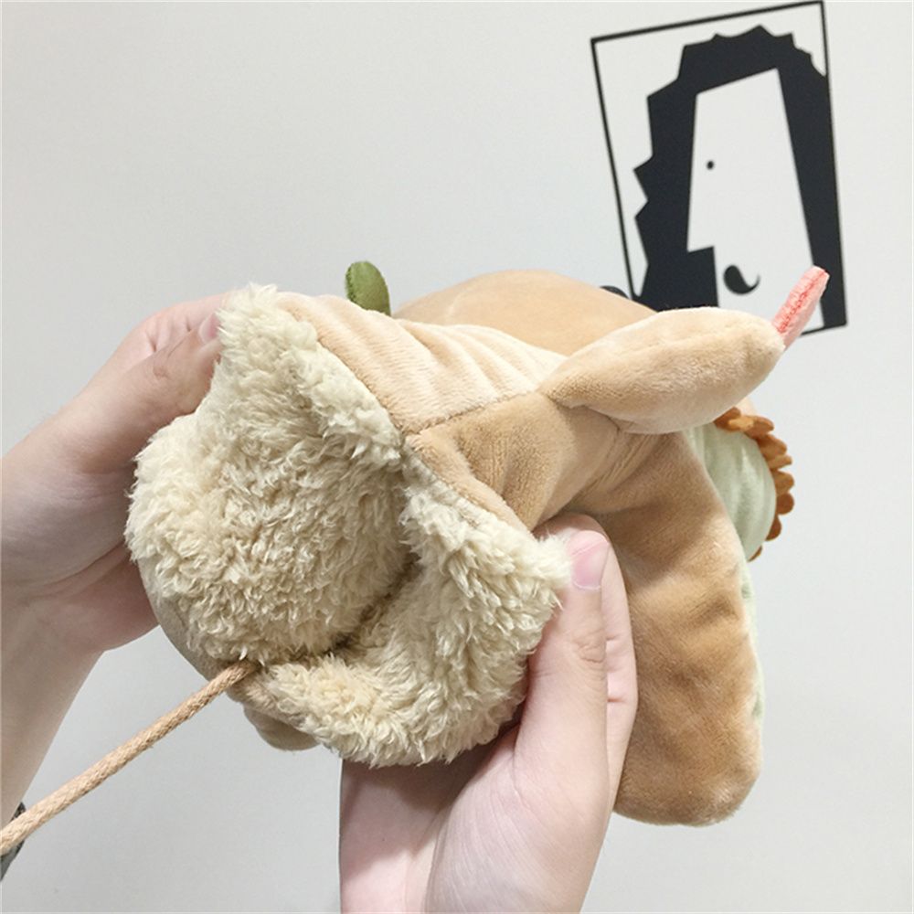 Милые перчатки с динозаврами для девочек, студентов, зимние теплые варежки с подвеской на шею с рисунком