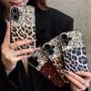 Роскошный чехол для телефона с леопардовым принтом и бриллиантами для iPhone 16 15 14 13 12 11 Pro Max X XS XR XS Max 8 7 Plus со стразами, мягкий противоударный чехол из ТПУ