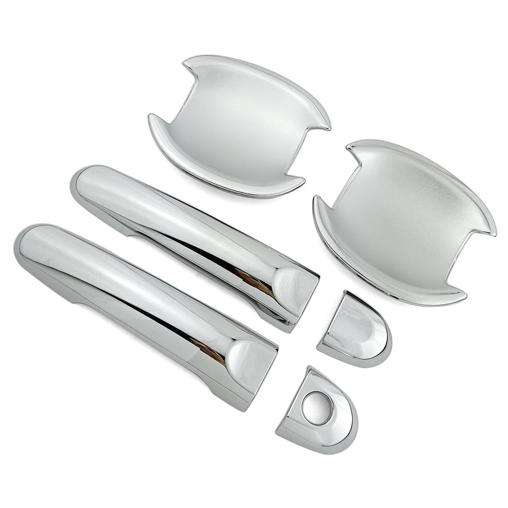 Для Nissan Juke 2011-2018 ABS Chrome Боковая дверная ручка Накладка Отделка и крышка дверной чаши Автомобильный стиль 2012 2013 2014 2015 2016 2017