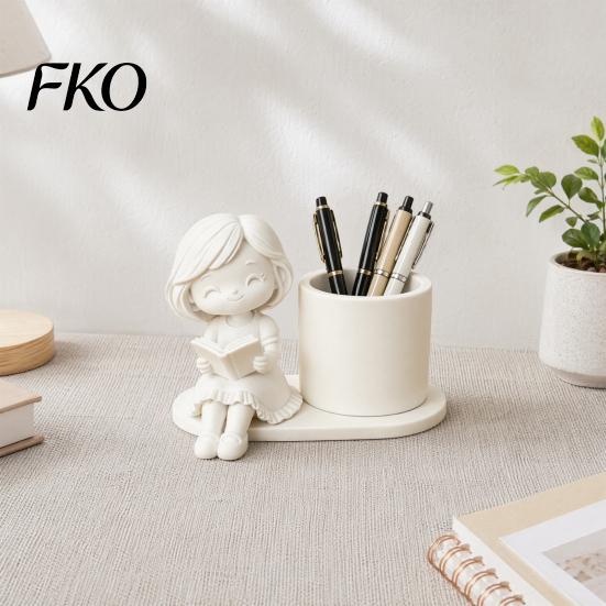 3D Printed Pen Holder Holder, Creative Desktop Organizer for Pencils Gel Pens Storage Container Makeup Brushes, Office And Study Use