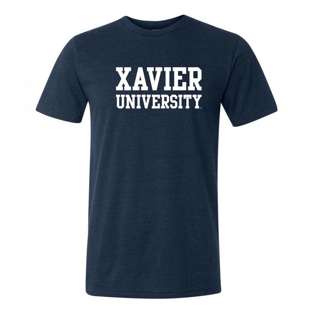 Базовая футболка Xavier Musketeers Triblend - Однотонный темно-синий
