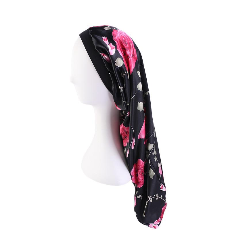 Широкий край с высокой эластичностью Длинная шапка Шапка для ухода за длинными волосами Шапка для красоты и макияжа