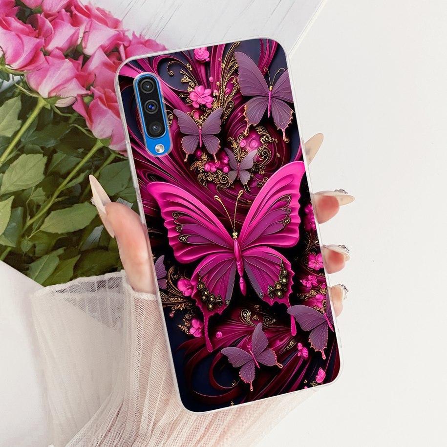 Case For Samsung Galaxy A70 A50 A70S A50S A30S Cover SM-A307F SM-A505F SM-A507F SM-A705F Cool Dragon Lion Cat Cartoon Soft Shell