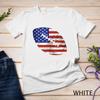 Vintage American Flag Football Ball - Patriotic US Sport Art Unisex T-shirt