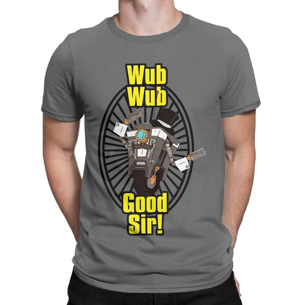 Wub Wub Good Sir Graphic 100 Cotton TShirt bBorderlands Tees Tops For Unisex