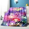 KPop Demon Hunters Pattern Blanket for Home Decoration, Bed, Sofa, Car Travel, Camping, Suitable for All Seasons, Birthday Christmas Gift