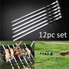 New Practical 10Pcs Stainless Steel BBQ Barbecue Skewer Roast Stick Grilling Kabob Kebab Flat Skewers Needle wholesale