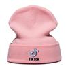Стильная шапка-бини TikTok, вязаная шапка с вышитыми буквами для любителей моды унисекс