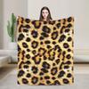 Леопардовое Меховое Фланелевое Одеяло Животное Мягкое Теплое Плед для Гостиной Кемпинга Модное Покрывало Покрывало для Дивана Кровати
