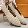 Женская обувь, новые летние тканевые туфли, туфли-лодочки на плоской подошве с острым носком и мягкой подошвой, вязаная дышащая повседневная обувь для мам