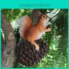 Squirrel Garden With Pinecone Ornament Handmade Resin For Party Decor Holiday