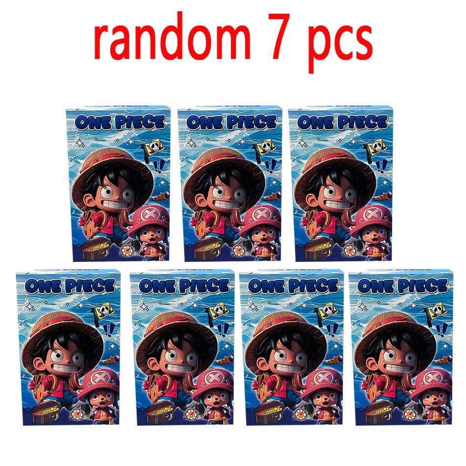 Аниме One Piece-серия Пиратский корабль Слепая коробка Мешок-сюрприз Игрушки Кукла Милая Аниме Фигурка Настольные украшения Коллекция