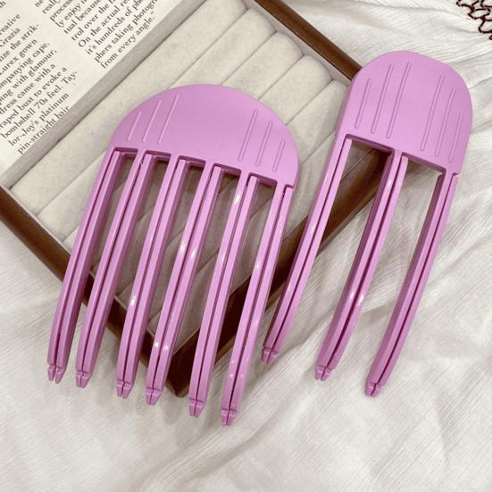 3 шт./компл. пушистая расческа для волос с зажимом для волос, бигуди, натуральный объемный гребень