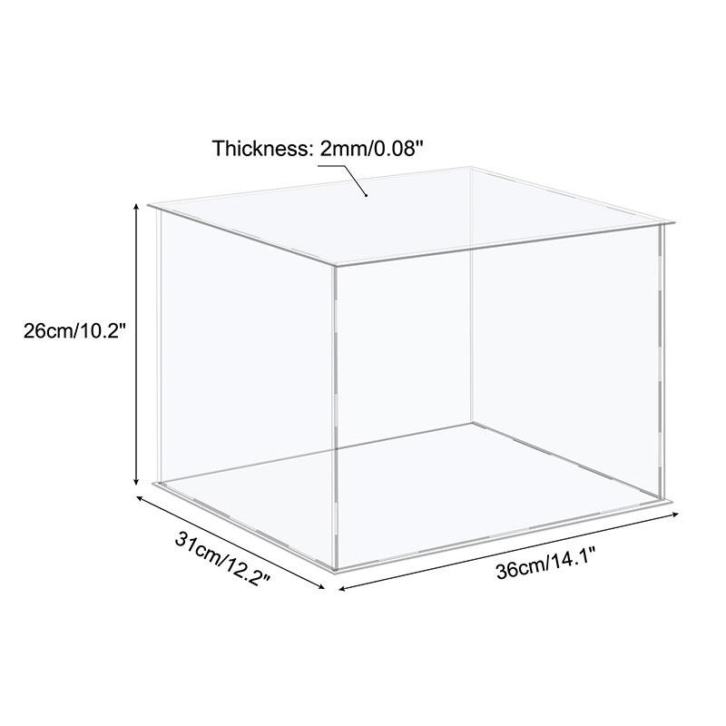 Акриловая витрина 41 размера для коллекционных предметов Сборная Прозрачная Защитная Витрина Куб Коробка для хранения Пыленепроницаемая Выставка Организация Игрушек