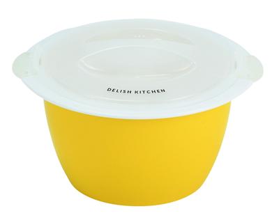 DELISH KITCHEN Pearl Металлическая микроволновая печь для рисования, 1 чашка, желтая