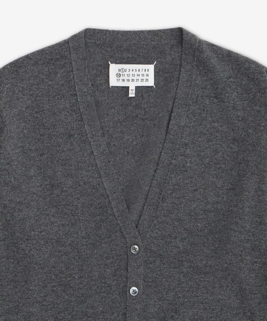 Maison Margiela V-Neck Cardigan - Dark Gray / S51Hp0026M13225859M