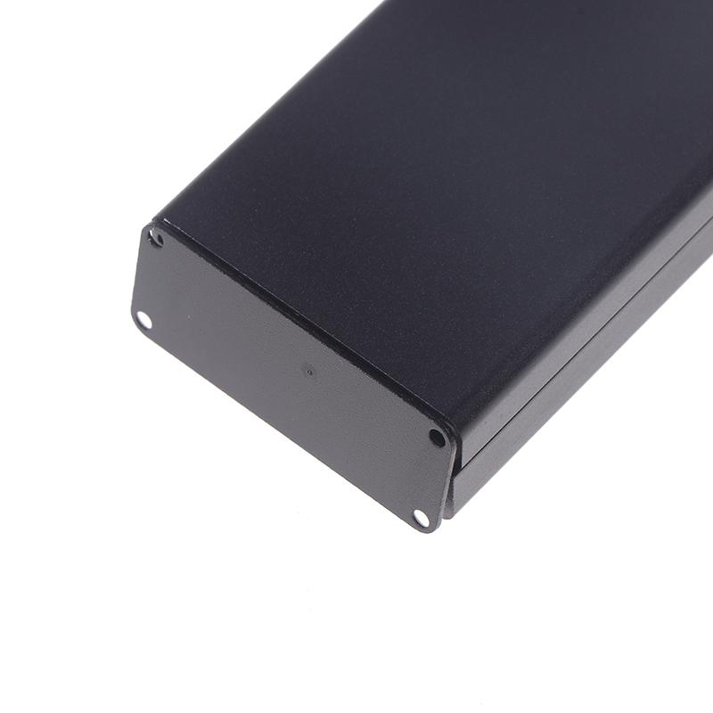 Алюминиевый корпус для приборной панели Pcb, корпус для электронного проекта, панели, винты, встроенные пазы, черный цвет 80X50X20 мм