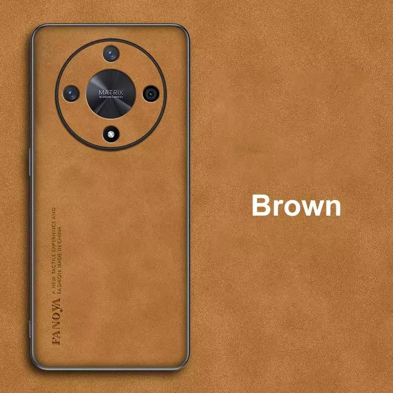 Для Huawei Honor Magic 6 5 Lite 5g X9a X9b роскошный чехол из овчины на Magic5 Magic6 5lite 6lite мужской ретро-чехол на заднюю панель Funda