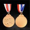 Zinc Alloy Swimming Competition Medal Neck Ribbon Sports Award Winner Round Medal  Training Awards
