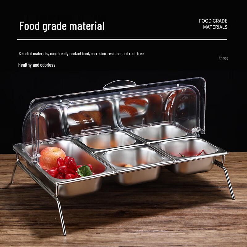 Kemeirui Stainless Steel Buffet Food Display and Storage Set