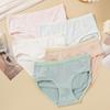 Women's Low Waist Vertical Striped Panties Simple Comfortable Briefs Four Seasons Wearable Underwear
