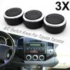 3pcs/Set For Toyota Tacoma Platz Vios Vitz Yaris Echo Scion xB AC Switch Knob Air Conditioning Aluminum Alloy Heat Control Knobs