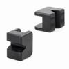 Black Rubber Jack Rubber Pad Durable Wear Resistant Anti Slip Slotted Adapter  Floor Jack Use