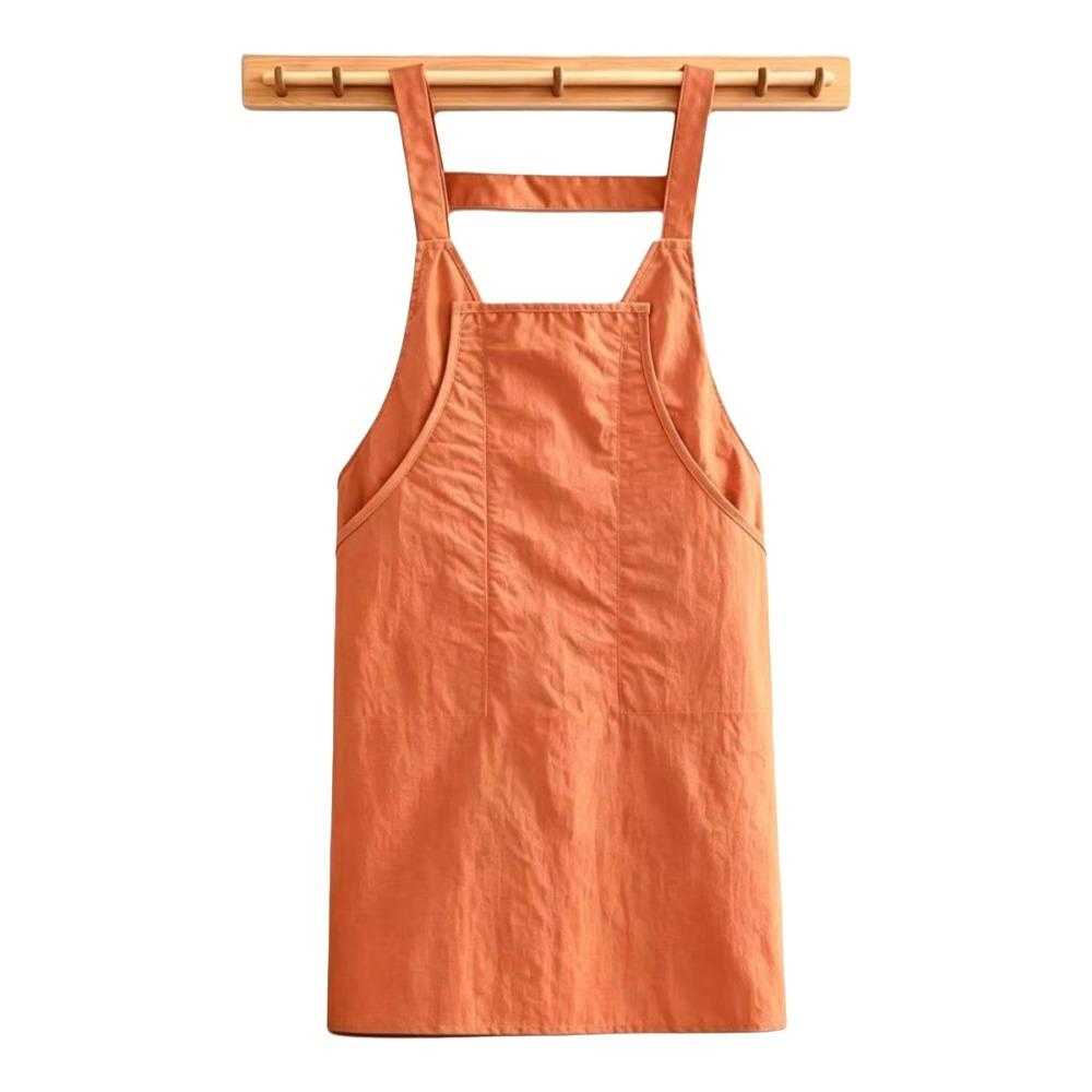 Stain Resistant Waterproof Apron Oil Resistant Vest-Style Apron Work Clothes Adult Apron  BBQ