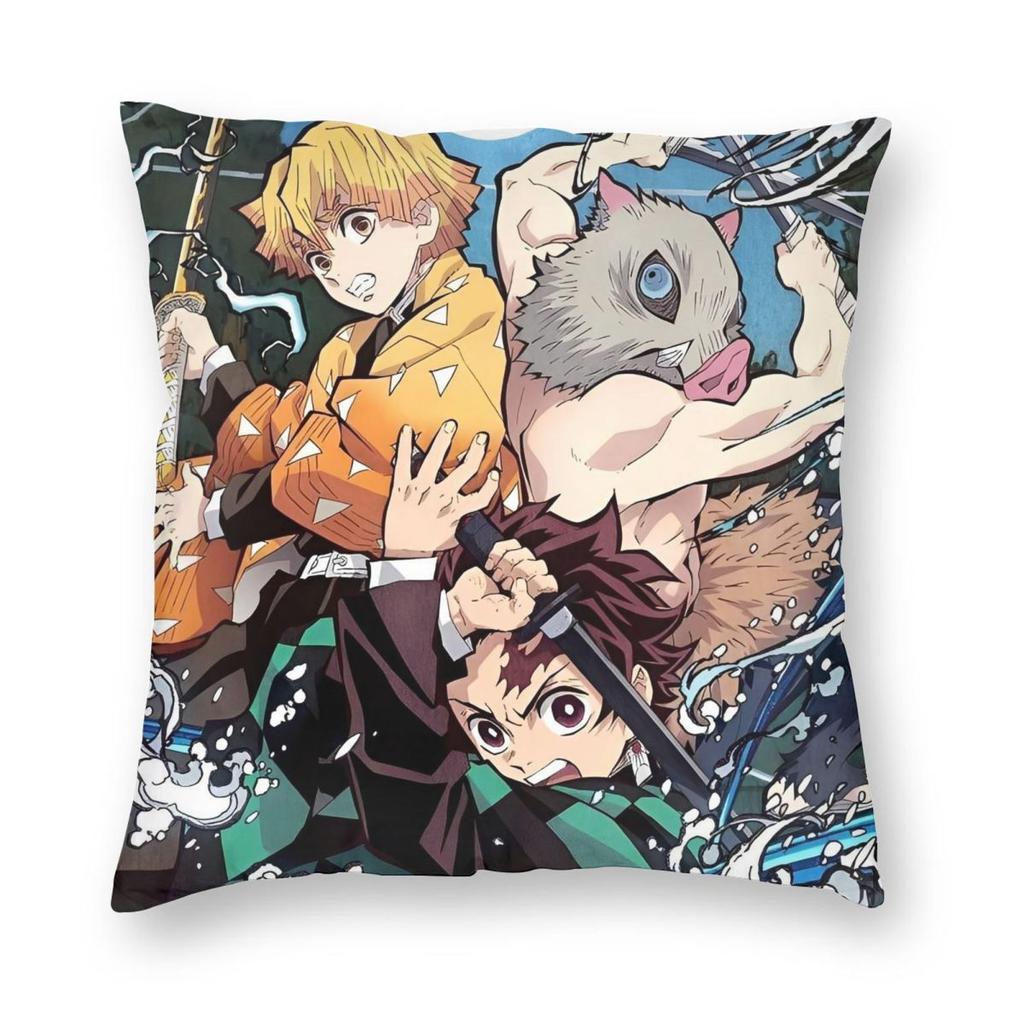 Anime Demon Slayer Tengen Uzui Pillowcase Printing Fabric Cushion Cover Decorations Throw Pillow Case Cover Car Square Xcm