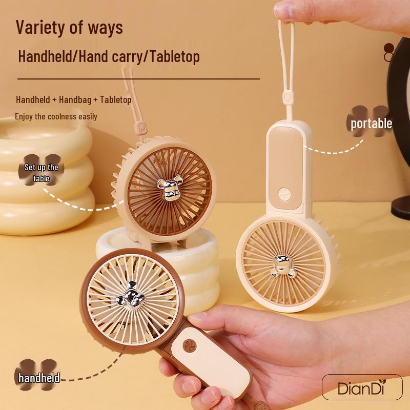 Cartoon USB Rechargeable Mini Handheld Fan with Custom Logo