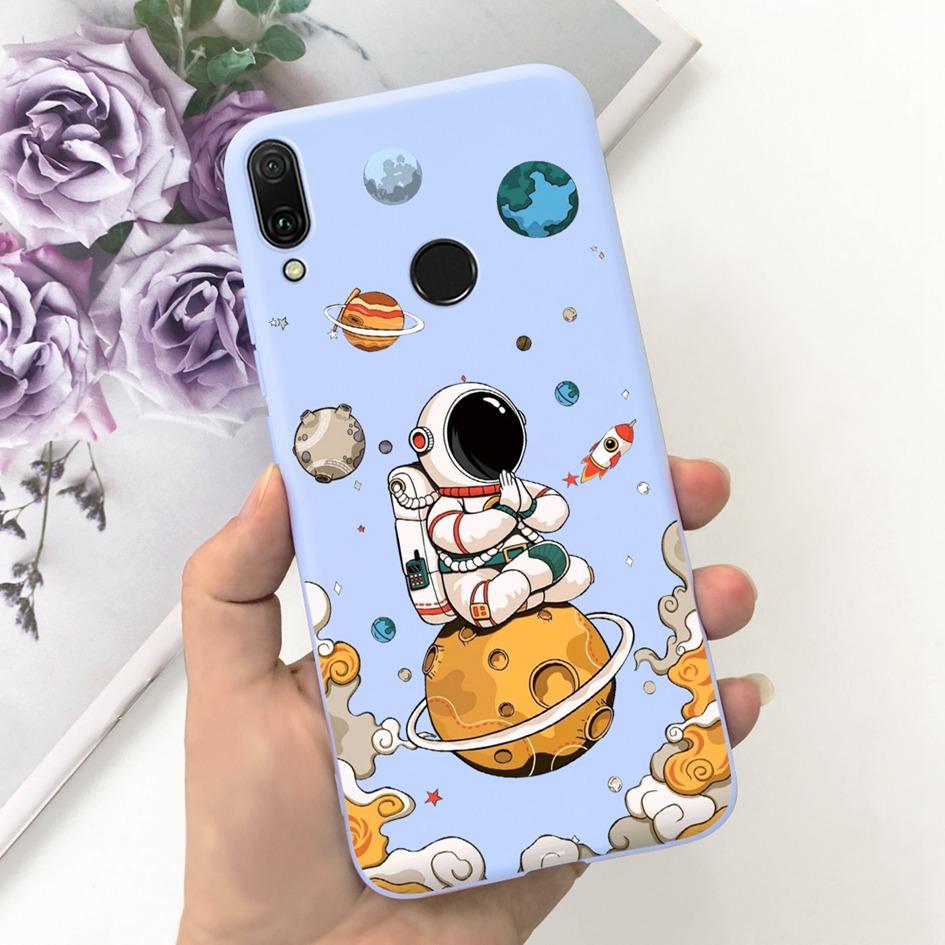 Для Huawei Y9 2019 Чехол JKM-LX2 JKM-LX3 Обложка Милый Кот Сердце Динозавр Capa Мягкий Тонкий Coque Для Huawei Y9 Prime 2019 STK-L21 Чехол