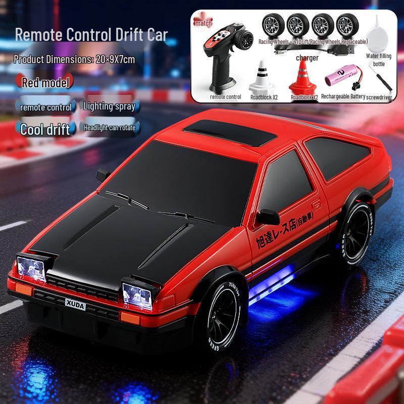 Высокоскоростная дрифт-радиоуправляемая машина AE86: Профессиональная полноприводная игрушка на радиоуправлении для детей