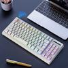Wireless Keyboard and Mouse Set 2.4G Colourful Backlit Keyboard BT Wireless Office Gaming