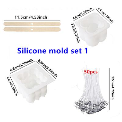 Силиконовая форма для свечей в виде шара-куба с пузырьками, круглая форма, сделай сам, 3D, для соевого воска, силиконовая форма-куб, форма для свечи в виде клубка пряжи