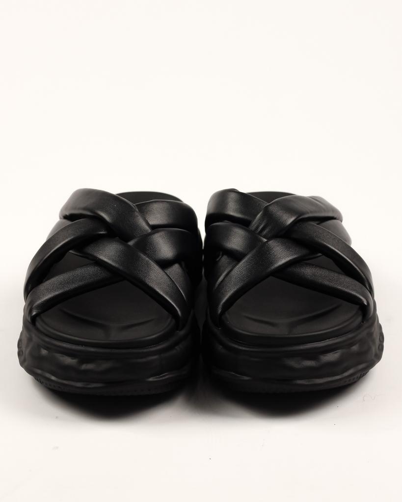 Шлепанцы на платформе V.I.konty 205 36 Черные кожа