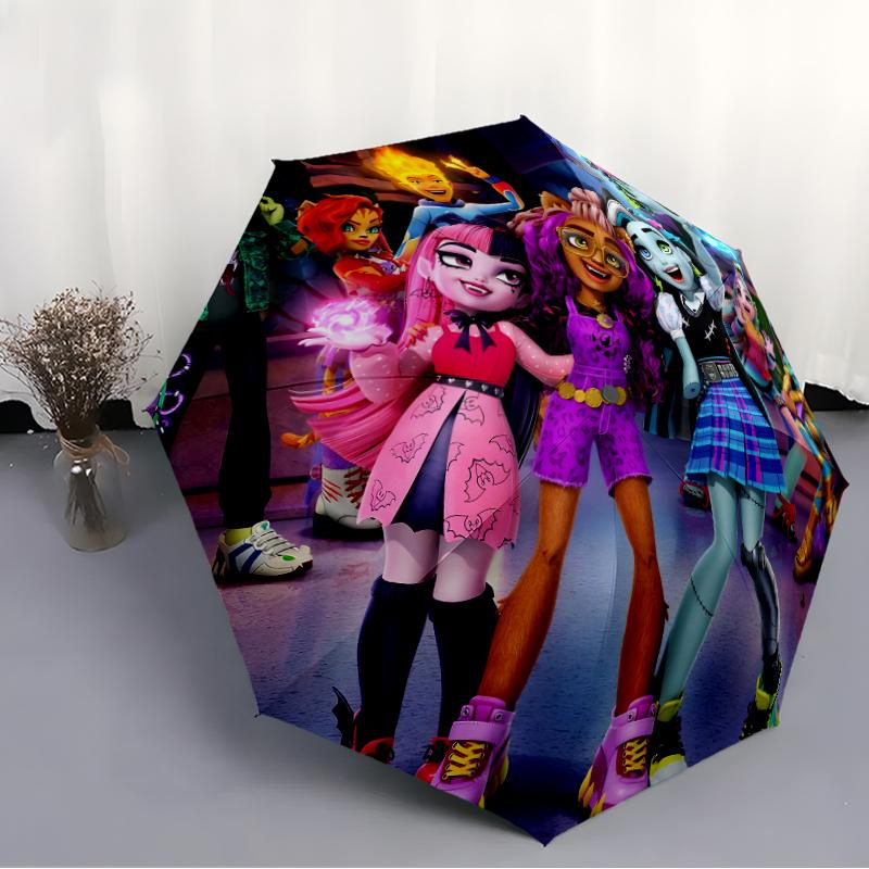 1pc Monster High Draculaura3 Umbrella, Sun Protection, And UV Shielding. It Has Eight Sturdy Ribs for Outdoor Use And Perfect Gift