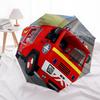 Fireman Fire trucks Themed Travel Umbrella-8 Ribs Automatic Opening and Closing, Portable Folding Design, Compact and Stylish Umbrella Suita