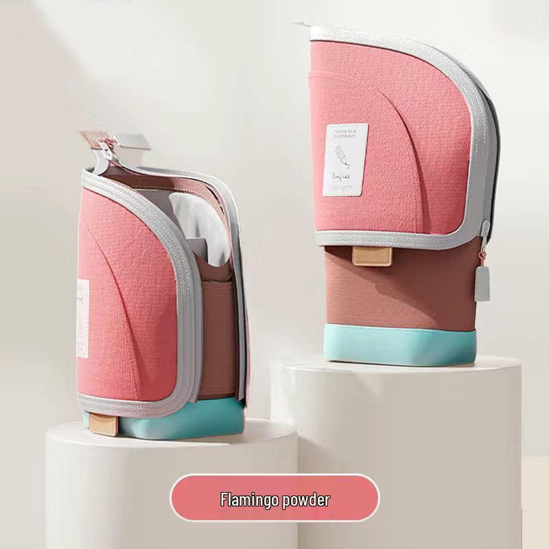 Вместительный выдвижной пенал-подставка для учеников начальной школы