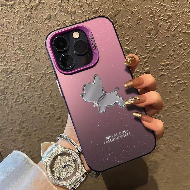 Защитный чехол для телефона с рисунком щенка Bell для iPhone 12 Pro Max до iPhone 16, Совместим с моделями Apple 14-15 Pro, Дизайн для трансграничной торговли.