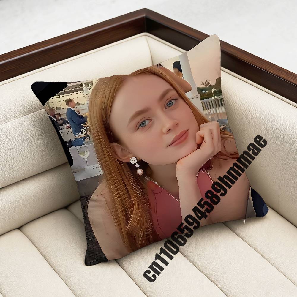 Для классной смешной наволочки на подушку-думку Sadie Sink xсм xсм Квадратная наволочка для подушки в спальню Чехол для подушки