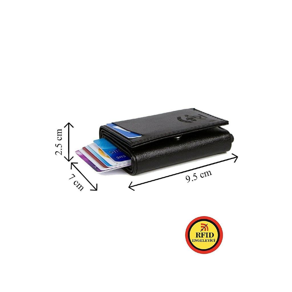 Сиреневый кожаный кошелек с Rfid-защитным алюминиевым механизмом, автоматическим держателем для карт и отделением для бумажных денег