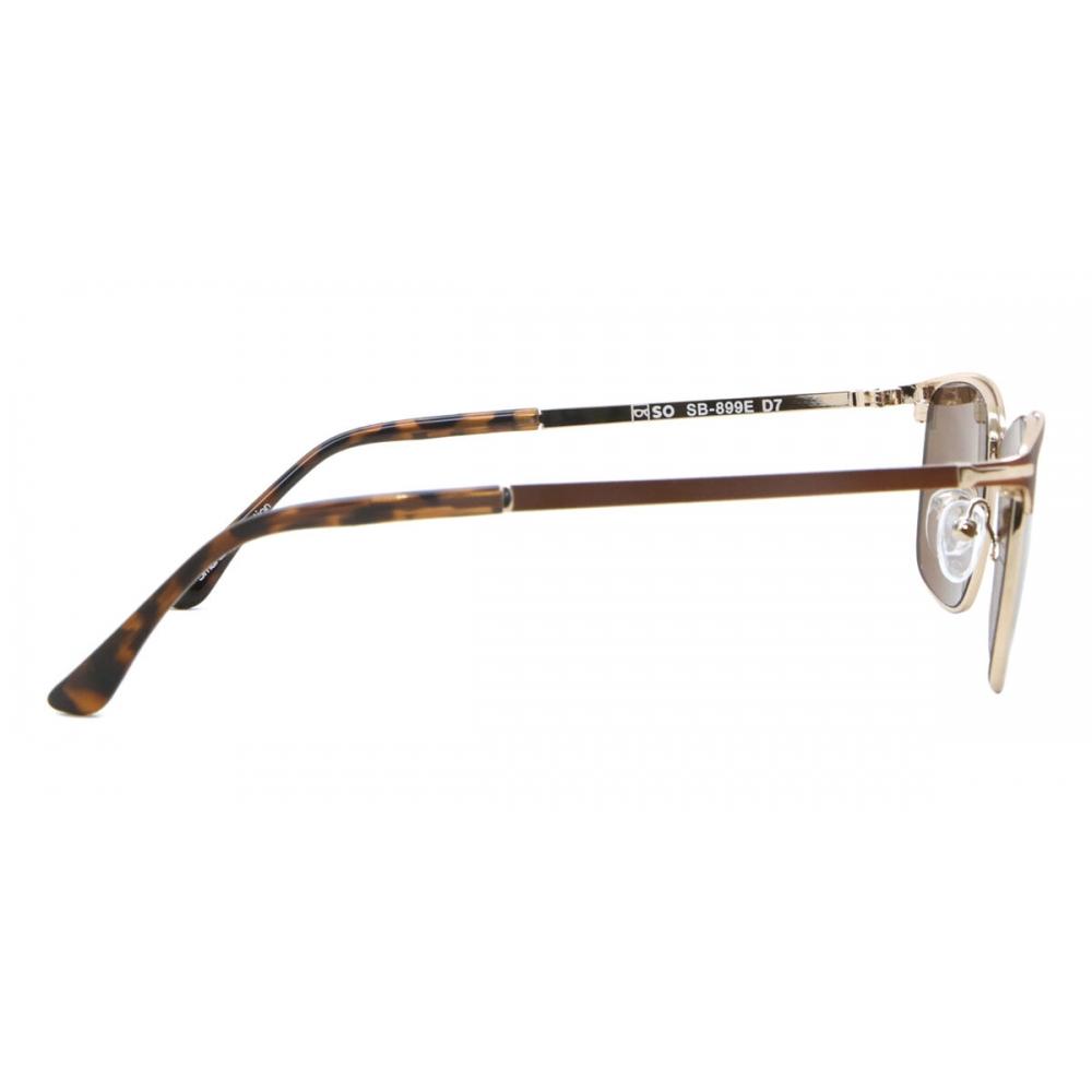 Full Rim Rectangle Brown Gold Smartbuy Collection MagnuS S Sb 899e faShion uniSex SunglaSSeS