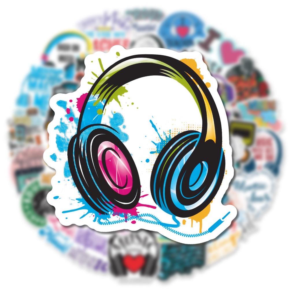 10/30/50 шт. милые мотивационные музыкальные наклейки с нотами, вдохновляющие фразы, наклейки для скрапбукинга, чемодана, холодильника, скейтборда, наклейки, игрушка