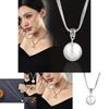 Elegant Pearl Necklace For Women With Luxurious Geometric Design And Crystal Pendant