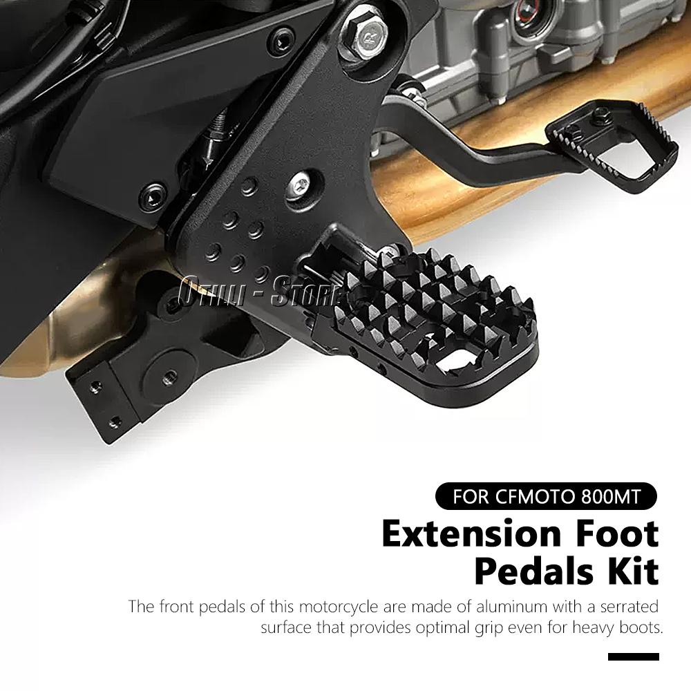 Motorcycle Accessories CNC Front Footrest Adjustable Extend Foot Pegs Foot Rest For CFMOTO 800MT CF 800 MT 900MT Explore