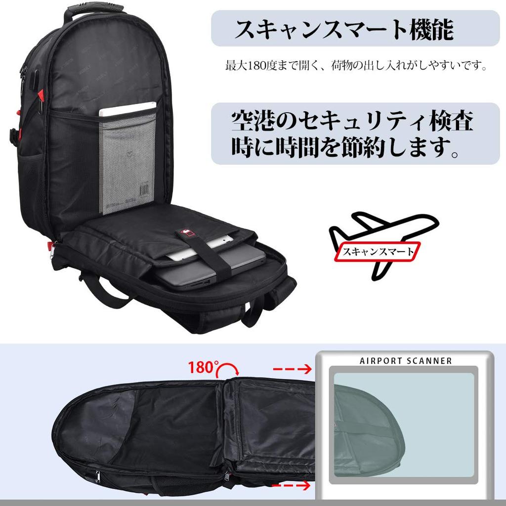 Большой деловой рюкзак для альпинизма, USB-наушники с отверстием для наушников [NUBILY], мужской рюкзак, 17,3 дюйма, вместимость, рюкзак, водоотталкивающий, защита от кражи