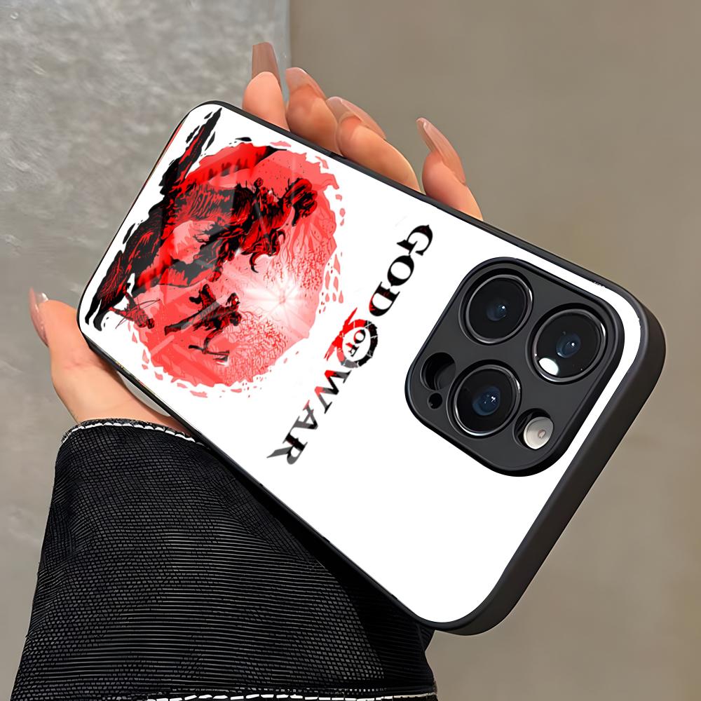 War God Kratos Phone Case For IPhone 17 Pro Max 16 15 14 Pro Max 13 11 X Xs Xr 8 7Plus Glass Cover